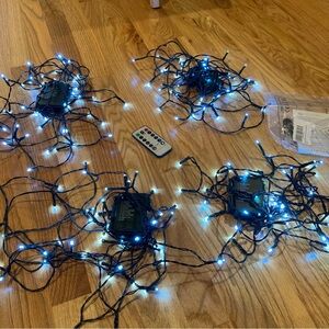 Battery Operated LED Light Sets Bright White